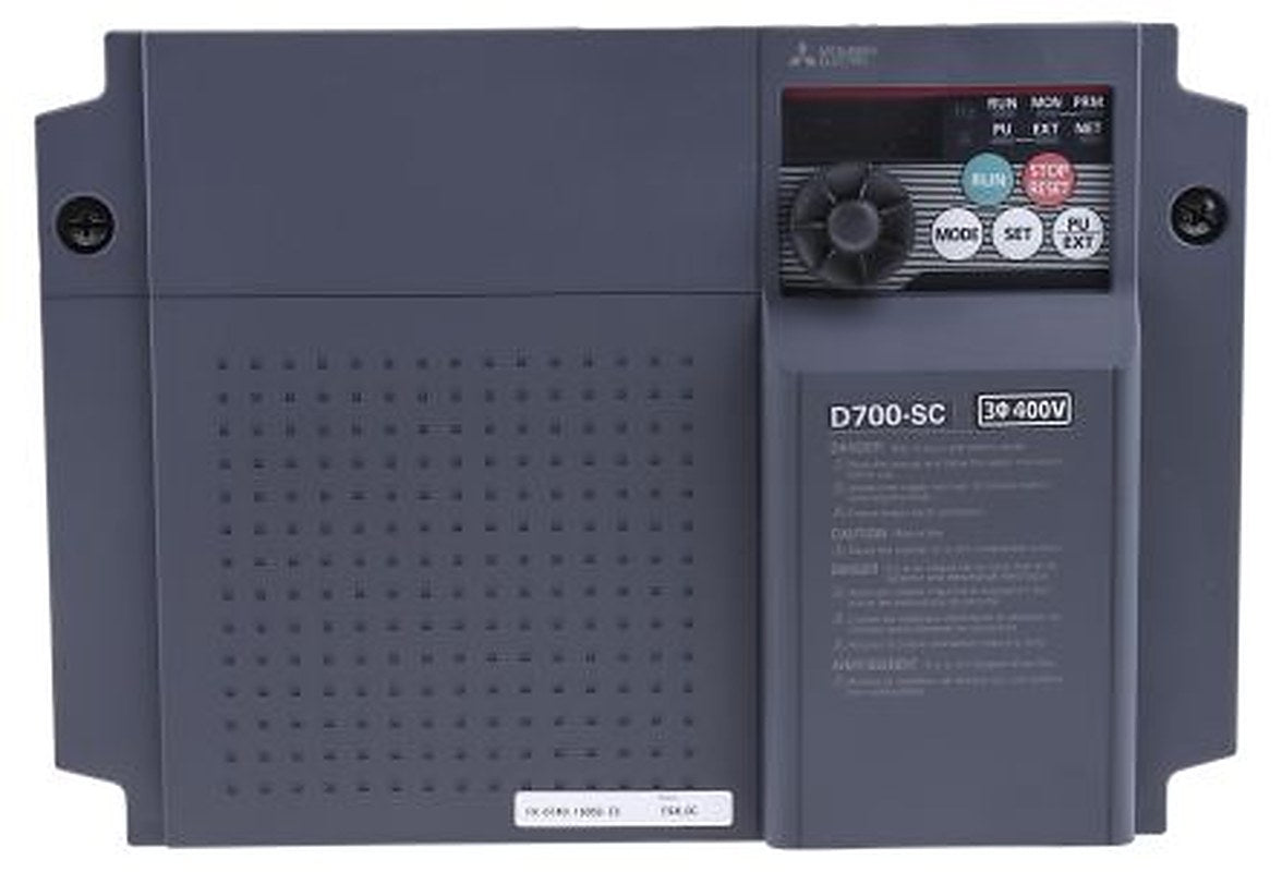 Mitsubishi Electric Inverter Drive, 7.5 kW, 3 Phase, FR-D740 Series 480V 6 A