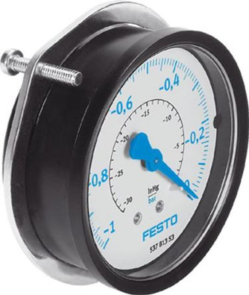 Festo 1/8 in G Threaded Pressure Gauge, 40 mm, 0 bar