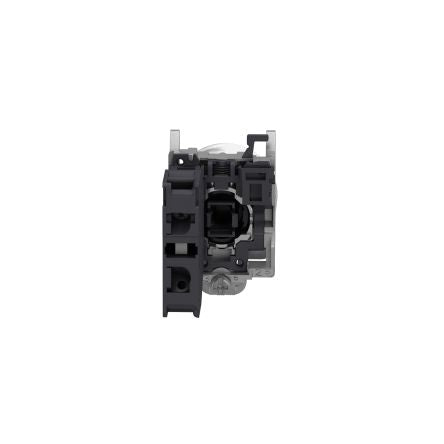 Schneider Electric Harmony XB4 Series Push Button Switch, Spring Return, Through Hole, 22 mm Cutout, 1 NO, Green LED,