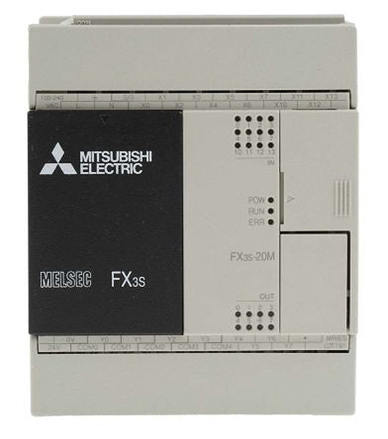 Mitsubishi Electric FX3S Series PLC CPU, Relay Output, 12-Input, DC Input