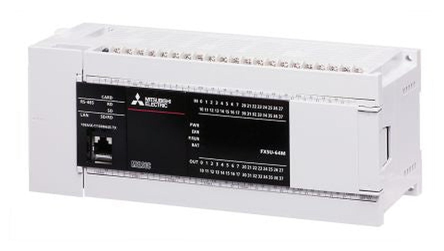 Mitsubishi Electric FX5U Series PLC CPU, Relay Output, 32-Input, Sink Input