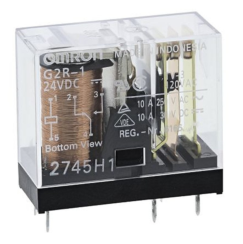 Omron PCB Power Relay, 24V dc Coil, 10A Switching Current, SPDT
