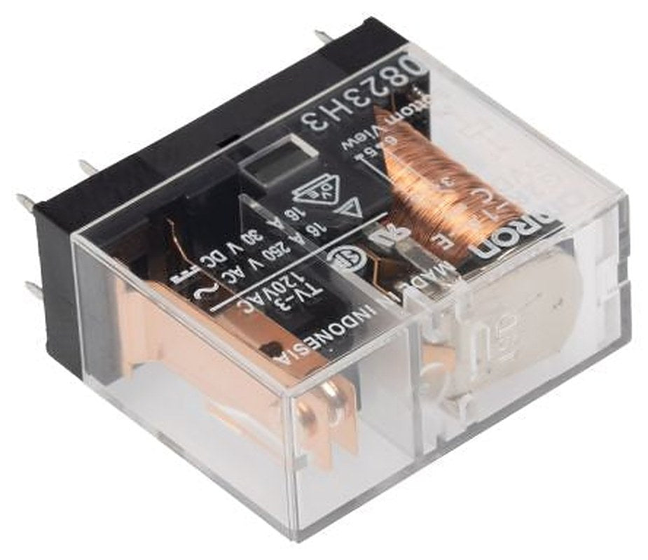 Omron PCB Power Relay, 5V dc Coil, 16A Switching Current, SPST