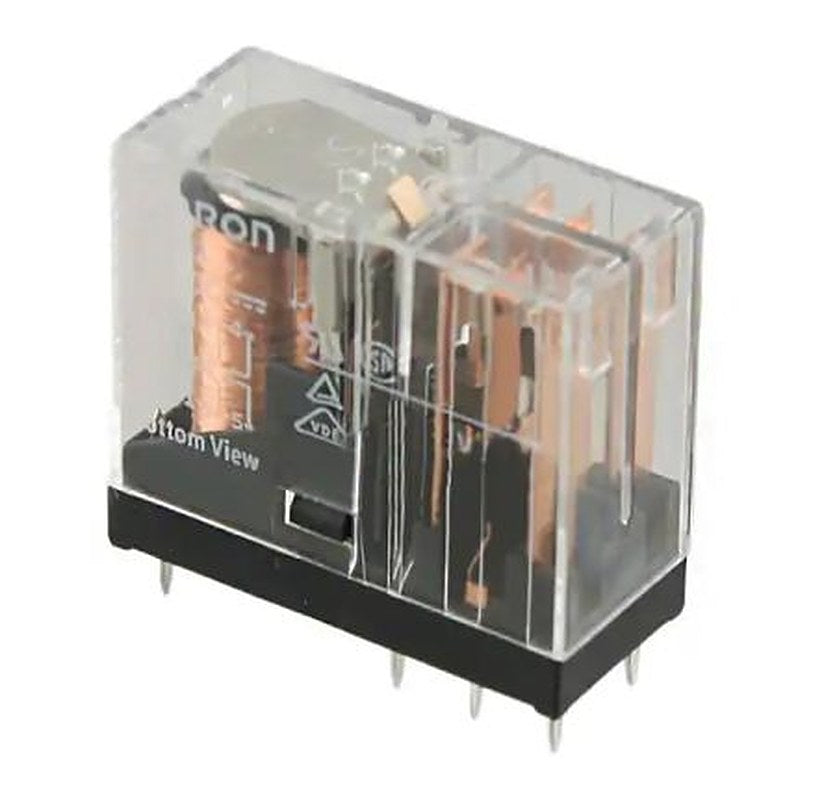 Omron PCB Non-Latching Relay, 230V ac Coil, 3A Switching Current, DPDT
