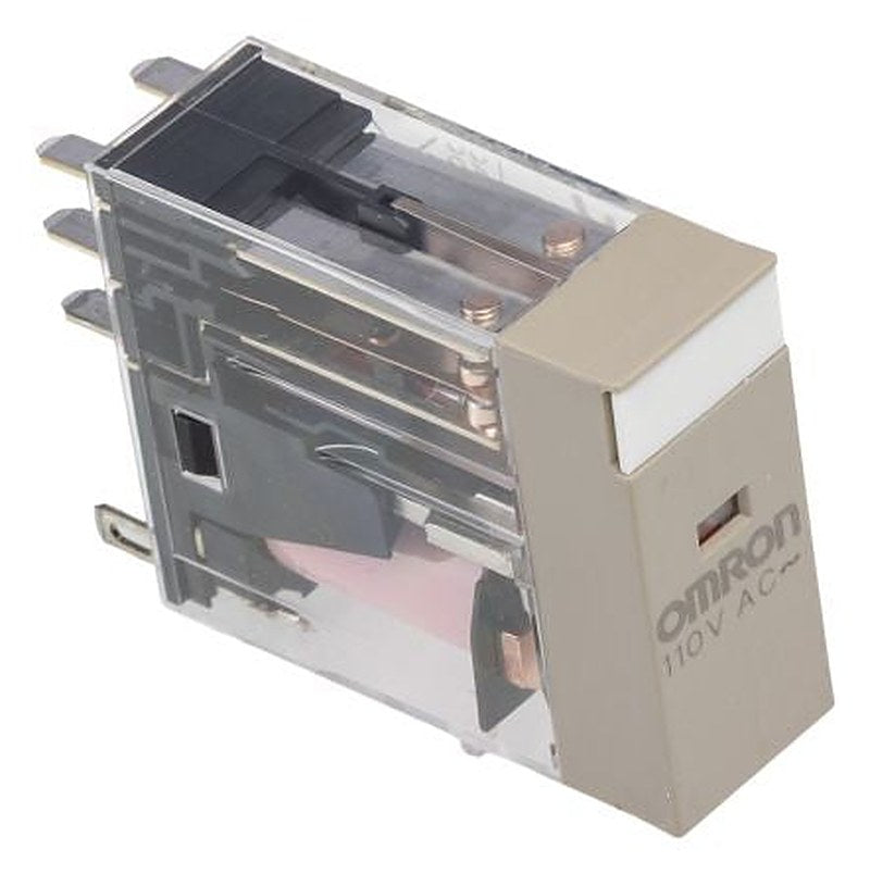 Omron Non-Latching Relay, 110V ac Coil, 5A Switching Current, DPDT