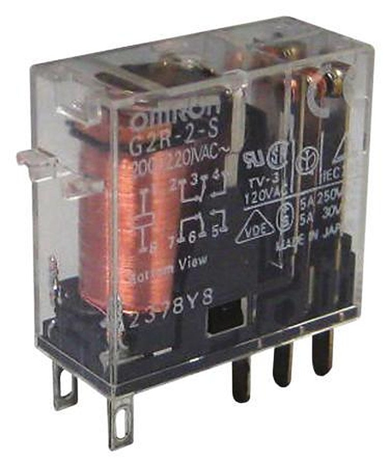 Omron Socket Power Relay, 24V dc Coil, 5A Switching Current, DPDT