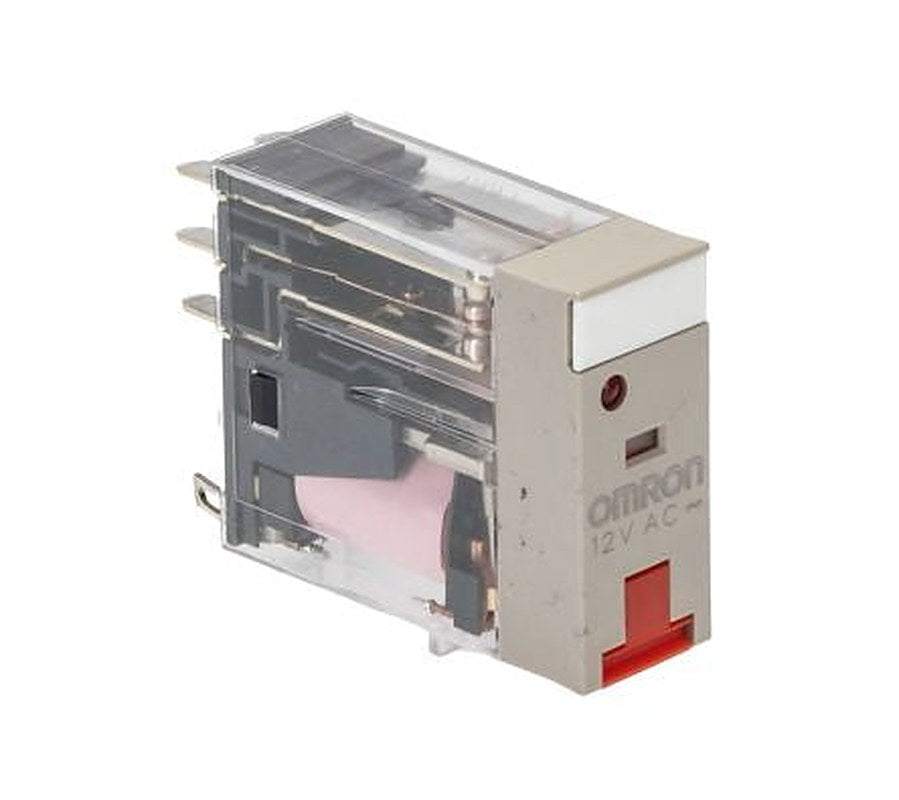 Omron Non-Latching Relay, 12V ac Coil, 5A Switching Current, DPDT