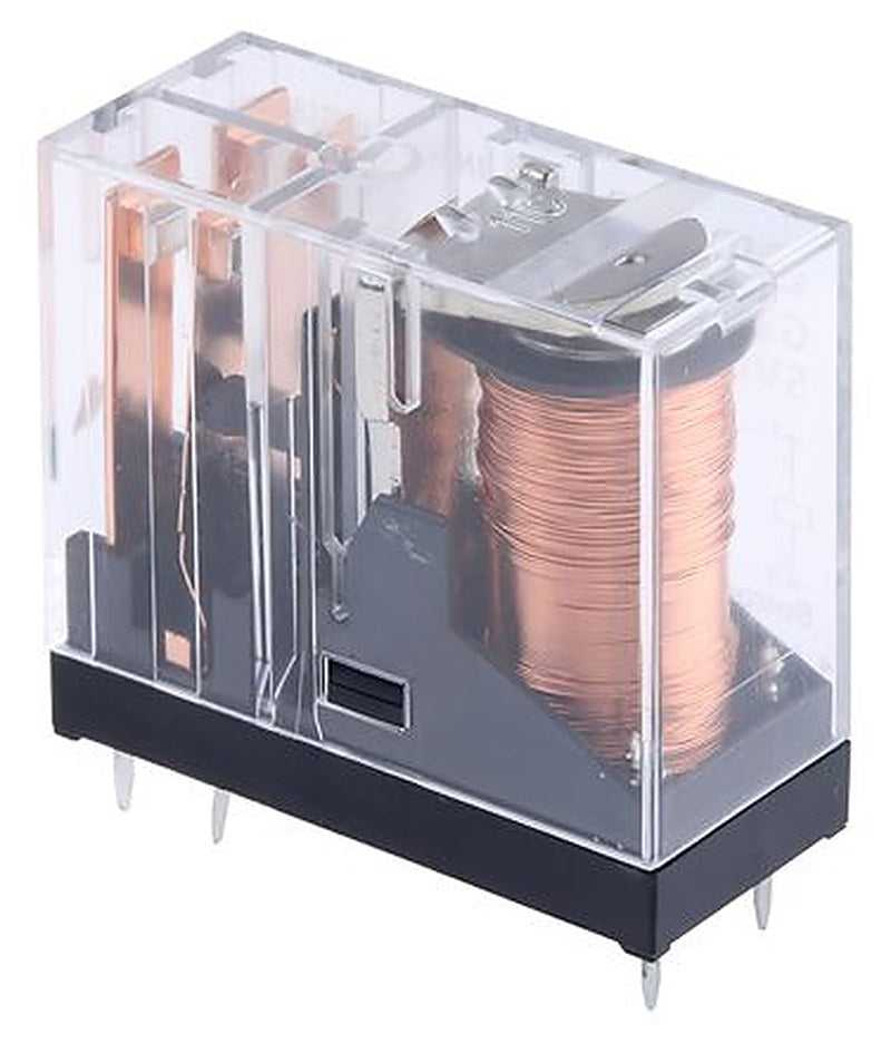 Omron PCB Power Relay, 5V dc Coil, 5A Switching Current, DPST