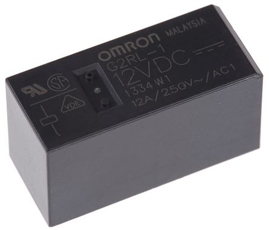 Omron Panel Power Relay, 12V dc Coil, 12A Switching Current, SPDT