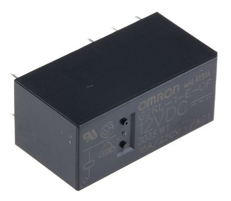 Omron PCB Power Relay, 12V dc Coil, 16A Switching Current, SPDT