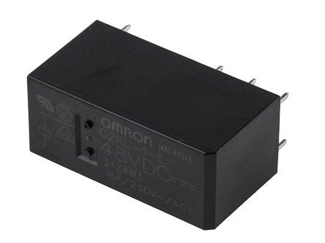 Omron PCB Non-Latching Relay, 48V dc Coil, 16A Switching Current, SPDT