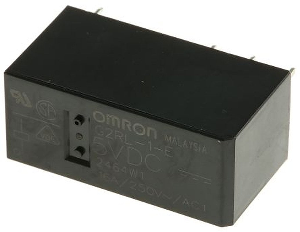 Omron PCB Power Relay, 5V dc Coil, 16A Switching Current, SPDT