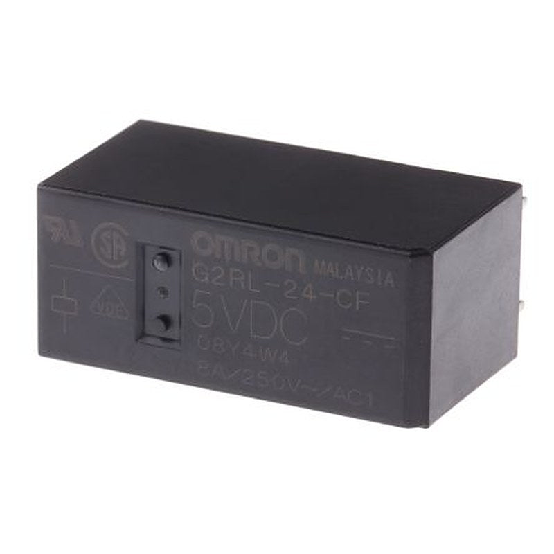 Omron PCB Power Relay, 5V dc Coil, 8A Switching Current, DPDT