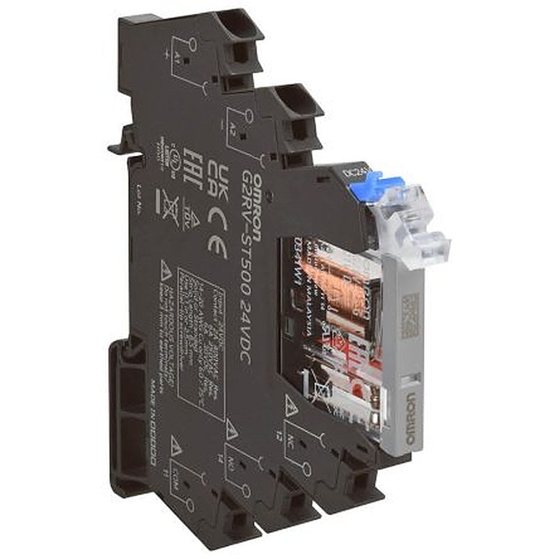 Omron G2RV-ST Series Electromechanical Interface Relay, DIN Rail, 24V dc Coil, SPDT, 13.5mA