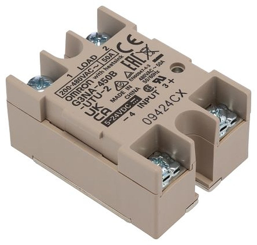 Omron G3NA Series Solid State Relay, 50 A Load, Chassis Mount, 480 V ac Load, 24V Control