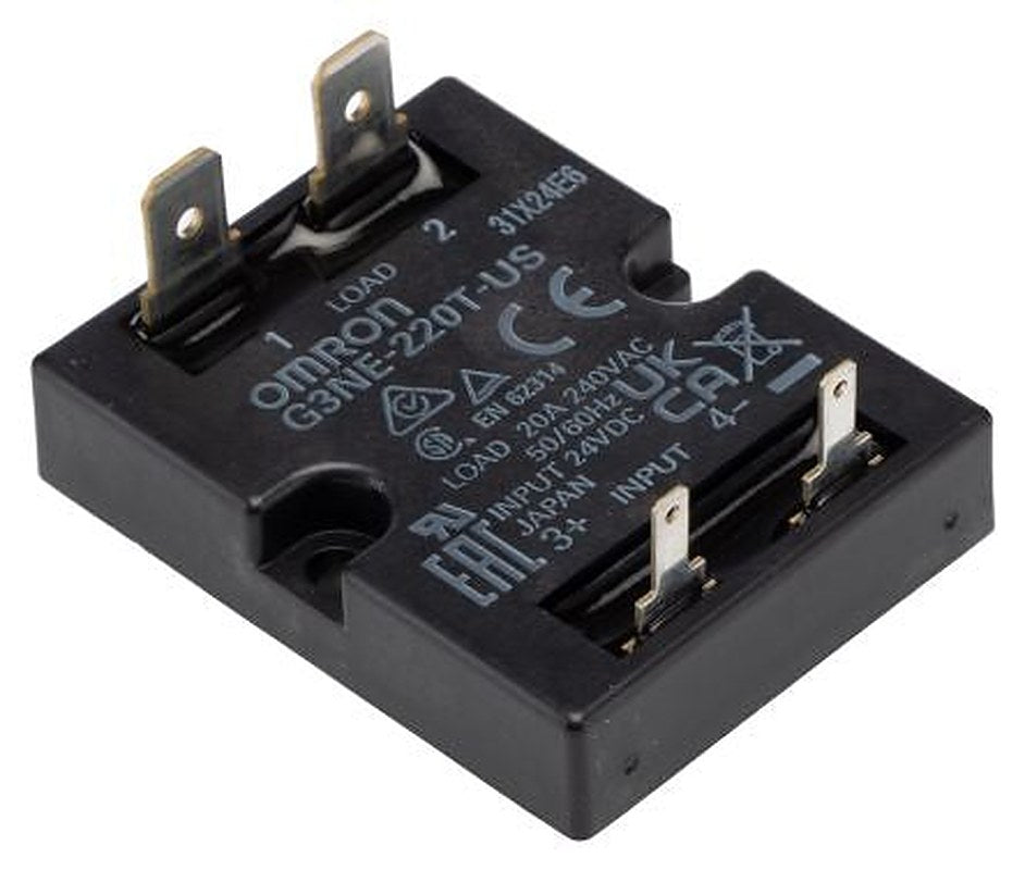 Omron G3NE Series Solid State Relay, 20 A Load, Screw Mount, 264 V ac Load, 28.8V dc Control