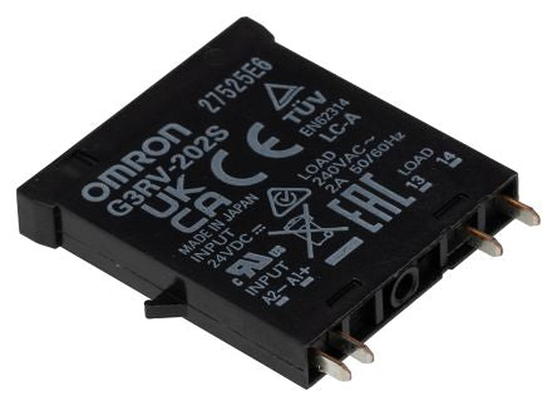 Omron G3RV Series Solid State Relay, 2 A Load, Plug-in Mount, 240 V Load