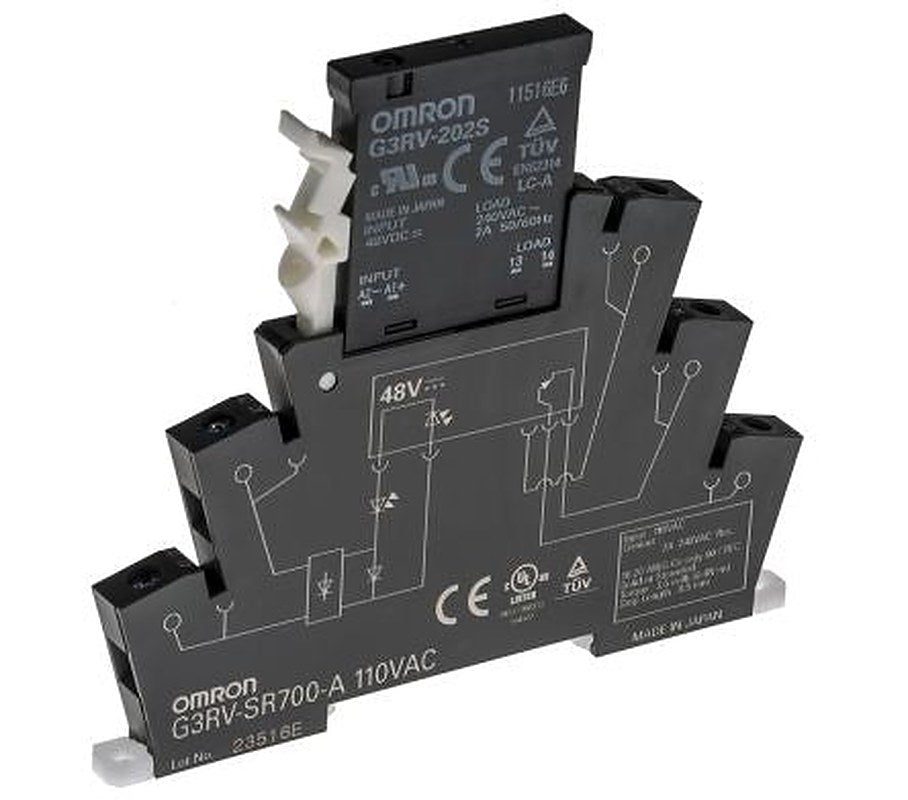 Omron G3RV-SR Solid State Interface Relay 18V dc, 30 V dc DIN Rail Screw
