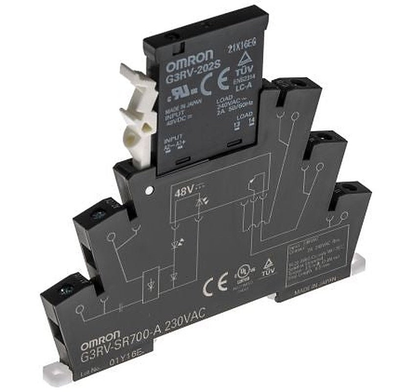 Omron G3RV-SR Solid State Interface Relay 18V dc, 30 V dc DIN Rail Screw