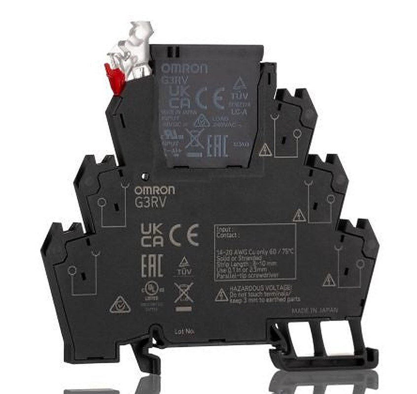 Omron G3RV-ST Solid State Interface Relay, Control:110V ac DIN Rail Push-in