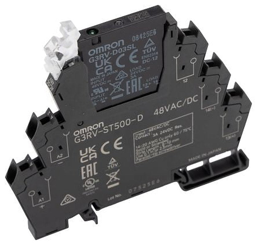 Omron G3RV-ST Solid State Interface Relay 26.4 V, Control:48V ac/dc DIN Rail Push-in