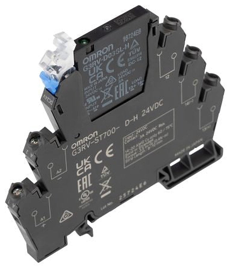Omron G3RV-ST Solid State Interface Relay, Control:24V dc DIN Rail Screw