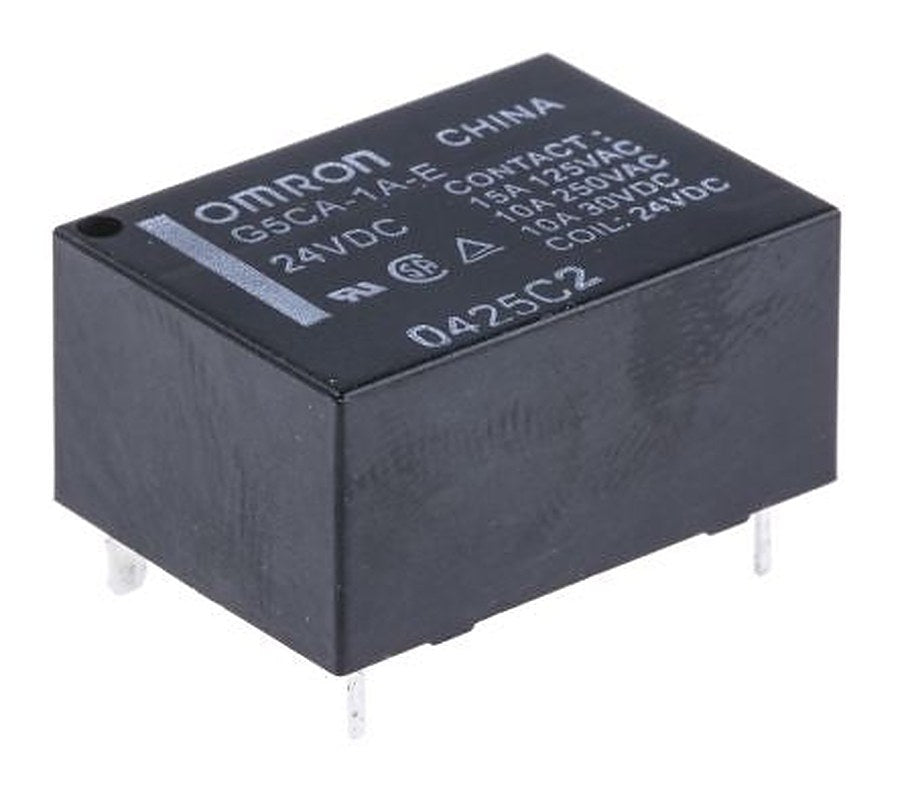 Omron PCB Power Relay, 24V dc Coil, 15A Switching Current, SPST
