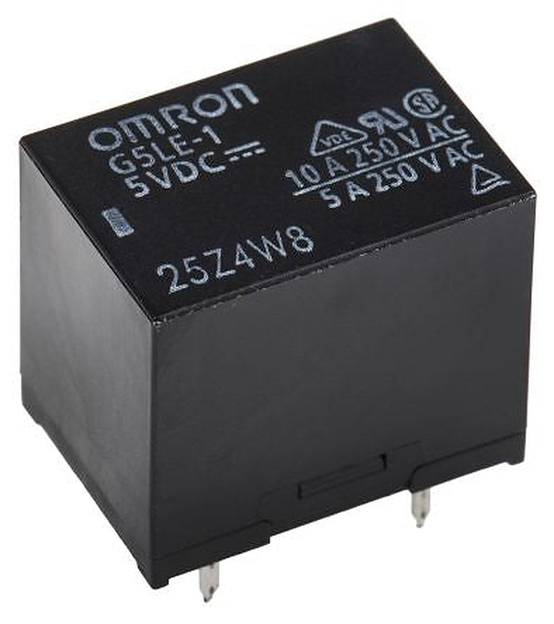 Omron PCB Power Relay, 5V dc Coil, 10A Switching Current, SPDT