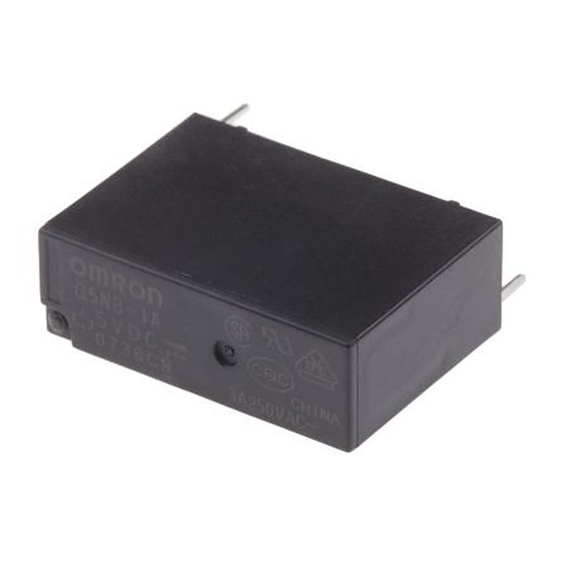 Omron PCB Power Relay, 5V dc Coil, 5A Switching Current, SPST