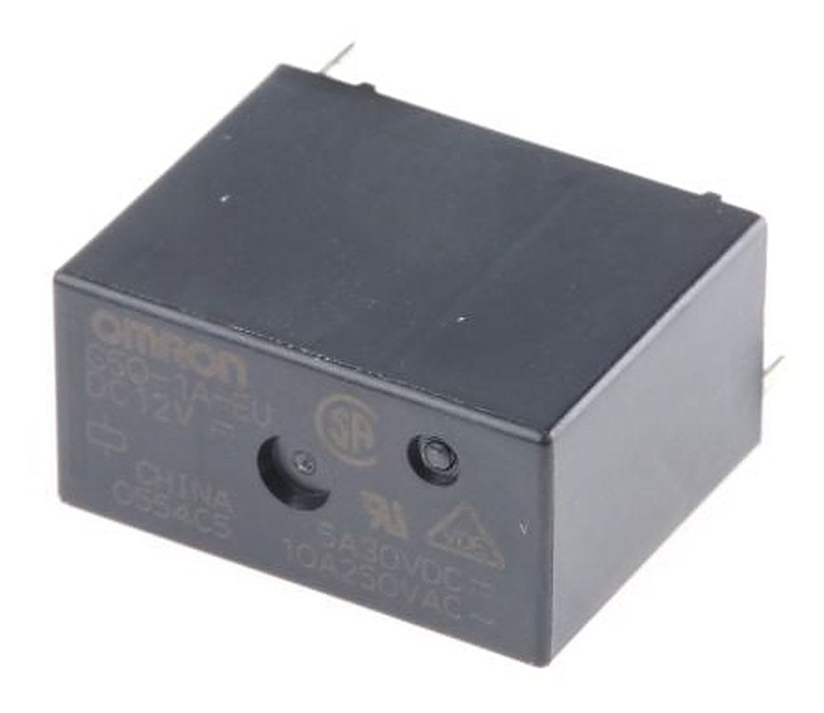 Omron Panel Power Relay, 12V dc Coil, 10A Switching Current, SPST