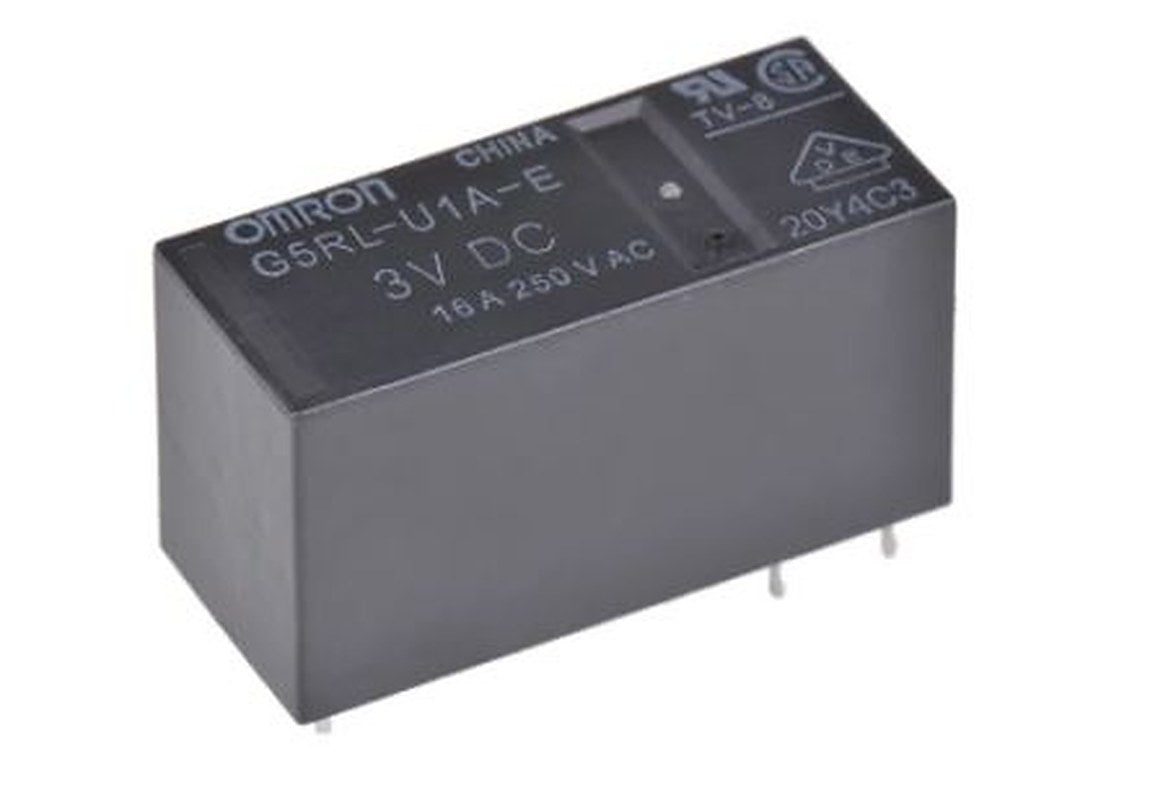 Omron PCB Non-Latching Relay, 12V dc Coil, 16A Switching Current, SPST
