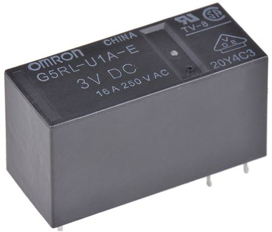 Omron PCB Power Relay, 3V dc Coil, 16A Switching Current, SPST