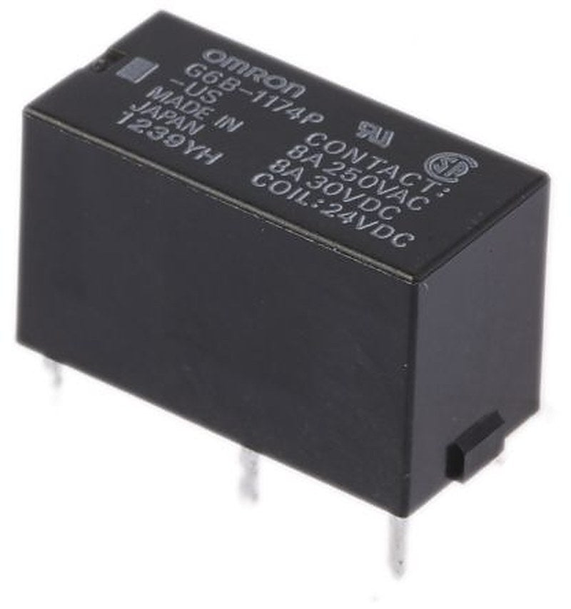 Omron PCB Power Relay, 24V dc Coil, 8A Switching Current, SPST