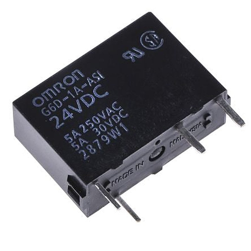 Omron DIN Rail Power Relay, 24V dc Coil, 5A Switching Current, SPST