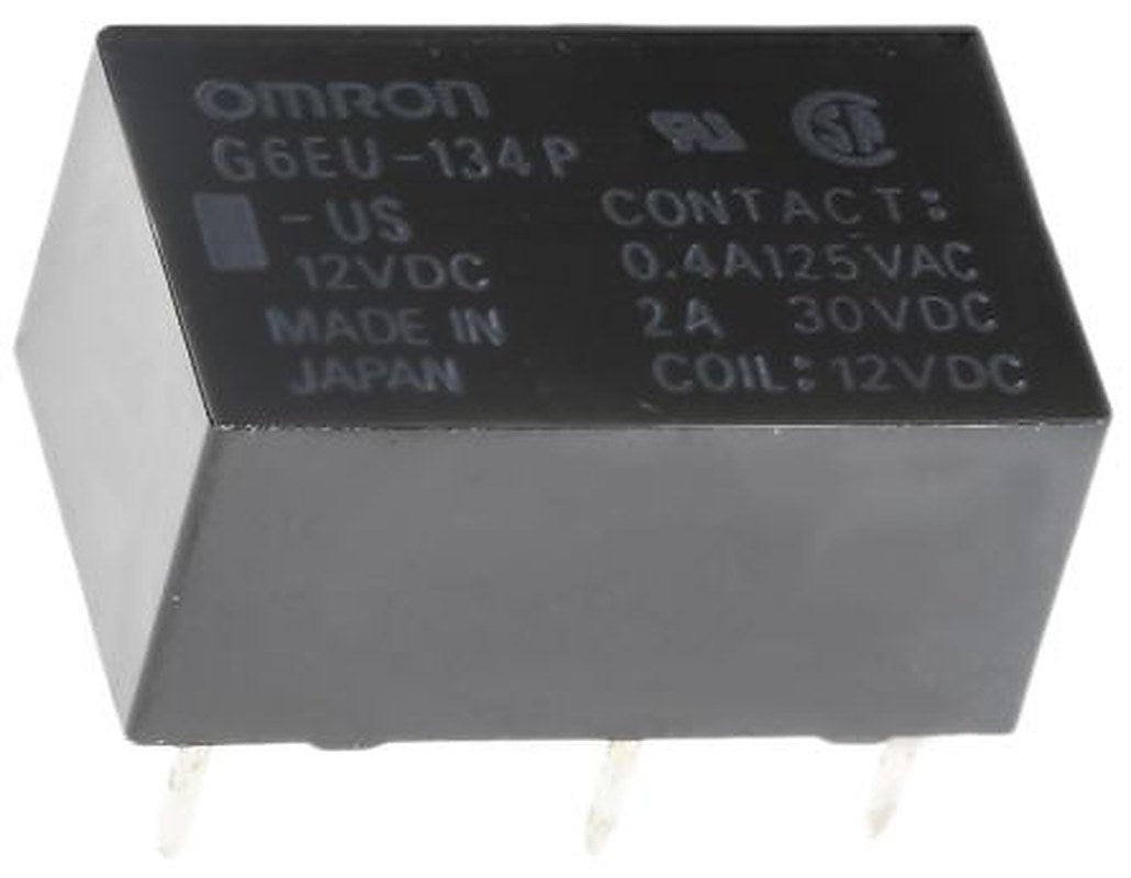 Omron PCB Signal Relay, 12V dc Coil, 3A, SPDT