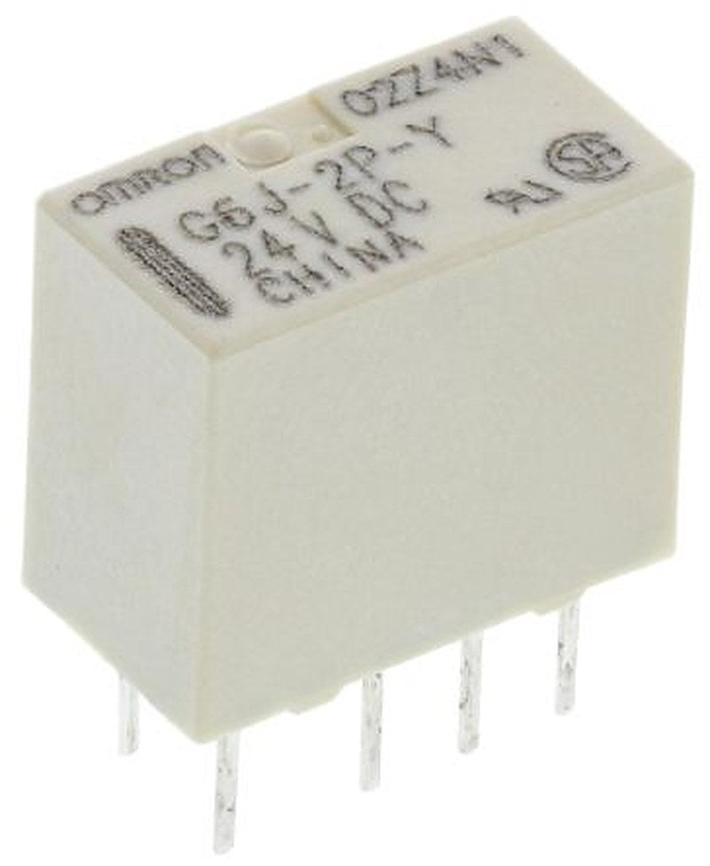 Omron PCB Signal Relay, 24V dc Coil, 1A, DPDT