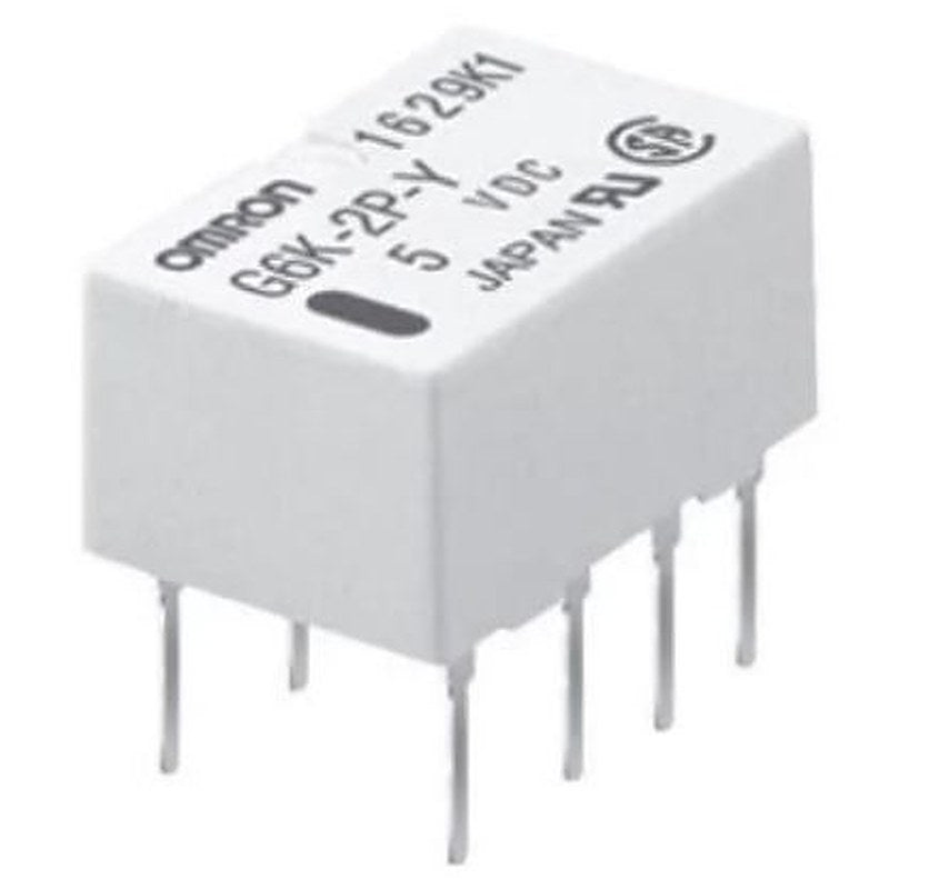 Omron PCB Signal Relay, 5V dc Coil, 1A, DPDT