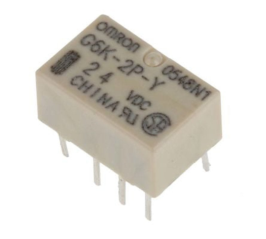Omron PCB Signal Relay, 24V dc Coil, 1A, DPDT