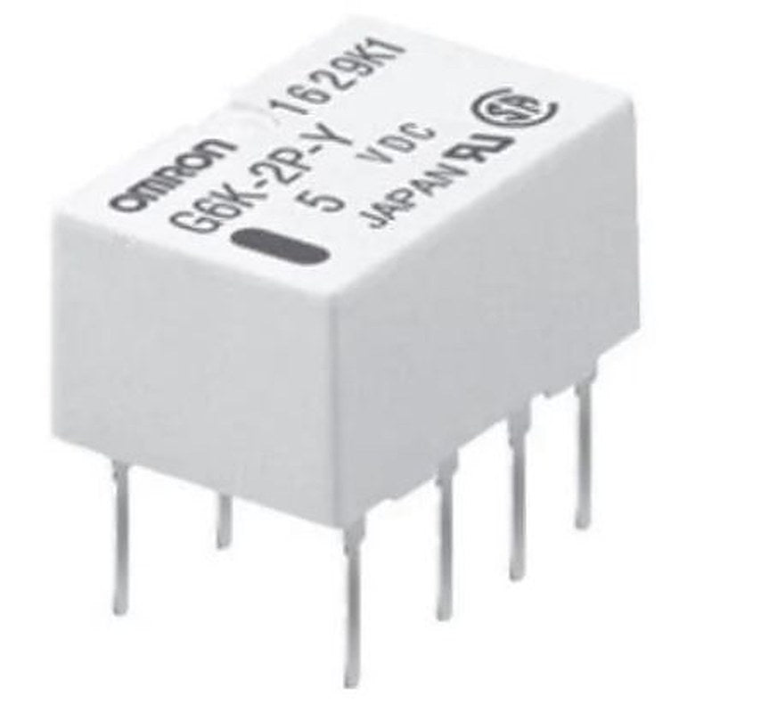 Omron PCB Signal Relay, 5V dc Coil, 1A, DPDT