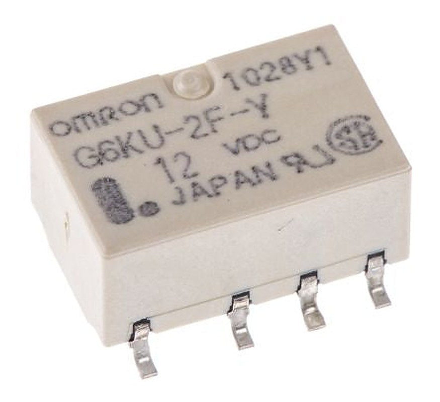 Omron Surface Signal Relay, 12V dc Coil, 1A, DPDT
