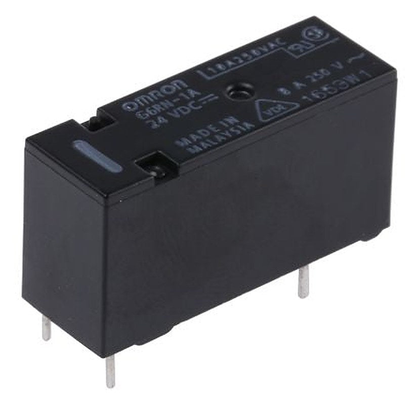 Omron PCB Power Relay, 24V dc Coil, 8A Switching Current, SPST