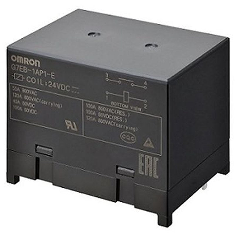 Omron PCB Power Relay, 24V dc Coil, 100A Switching Current, 1 NO