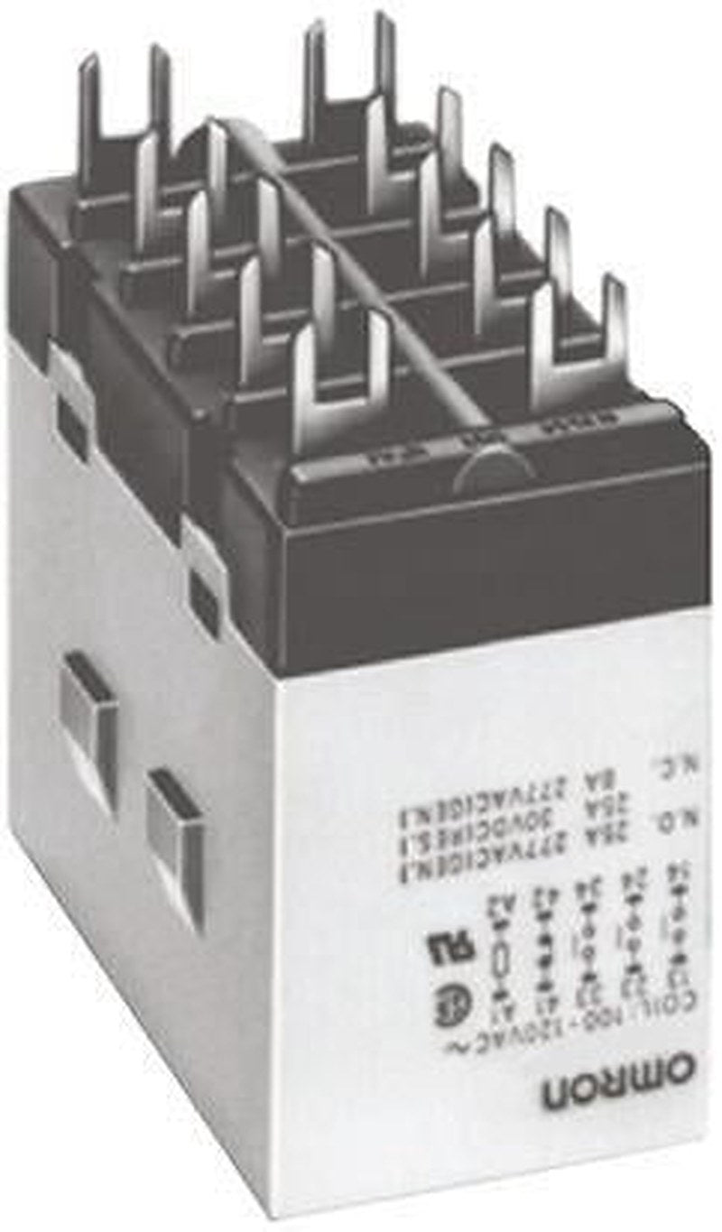 Omron PCB Power Relay, 12V dc Coil, 25A Switching Current, 4PST-NO