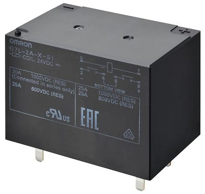 Omron PCB Power Relay, 24V dc Coil, 30A Switching Current, 2 NO