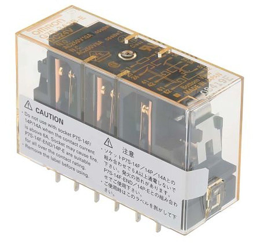 Omron PCB Force Guided Relay, 24V dc Coil Voltage, 6-Pole
