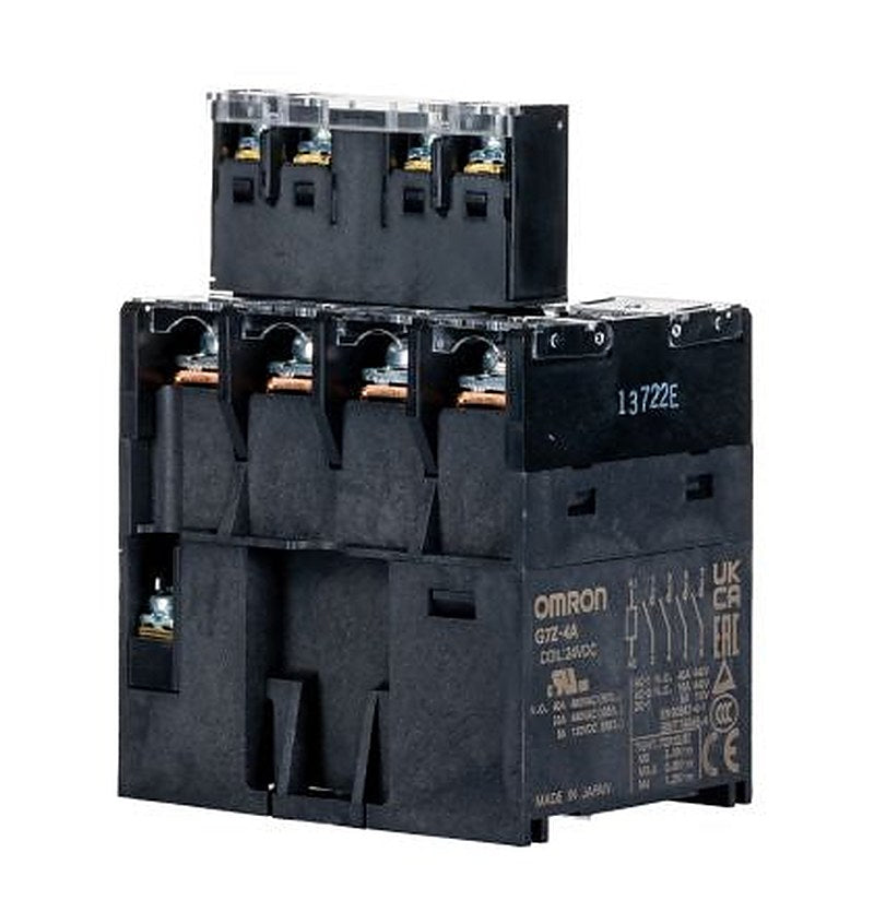Omron Chassis Power Relay, 24V dc Coil, 40A Switching Current, 4PST