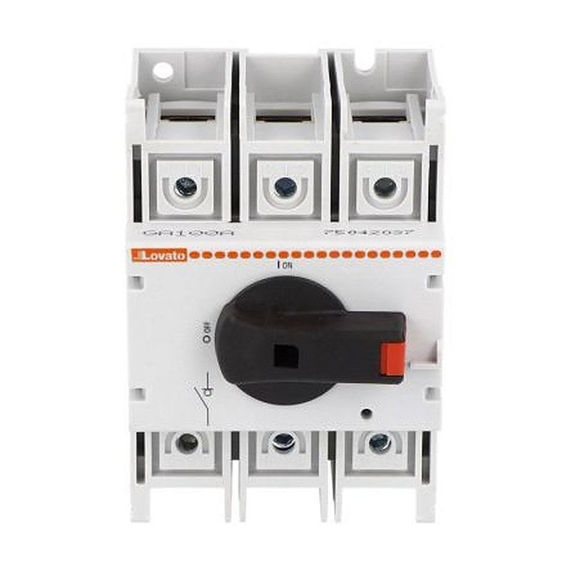 Lovato 3-Pole Panel Switch Disconnector -, IP20, 100A, 45 kW