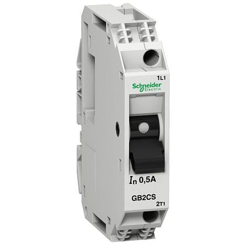 Schneider Electric TeSys TeSyS GB2 Thermal Magnetic Circuit Breaker - 1-Pole, 1A Current Rating, 50 kA, 250V ac, 48 V dc