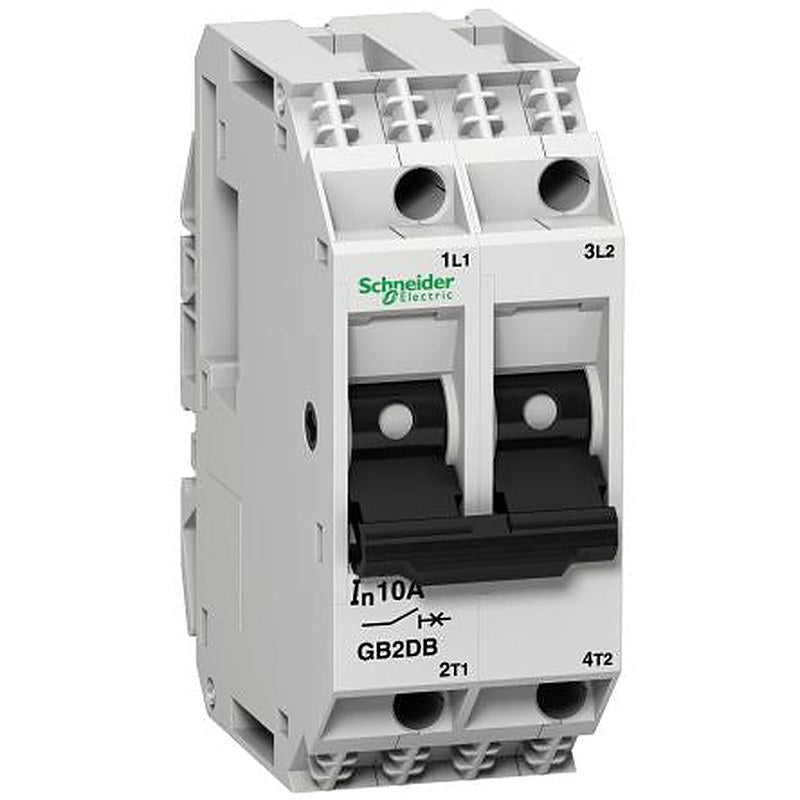 Schneider Electric TeSys GB2 Thermal Magnetic Circuit Breaker - 2-Pole, DIN Rail, 8A Current Rating, 1.5 kA, 415V ac, 48