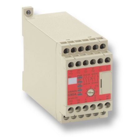 Omron G9SA, 100V ac, 240 V ac Safety Relay, 3 Safety Contacts, 1